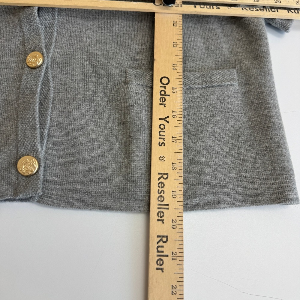 Abercrombie & Fitch Cardigan Womens Medium Gray Luxeloft Preppy Old Money - Picture 7 of 9